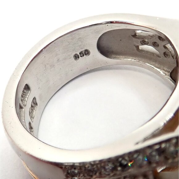 Kieselstein Cord Platinum 2.5ct Diamond Golden Citrine Cockatil Ring 1999 sz 6.5 - Picture 9 of 15